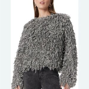 Sam Edelman Baelynn Shaggy Cardigan Sweater Size Small NWT